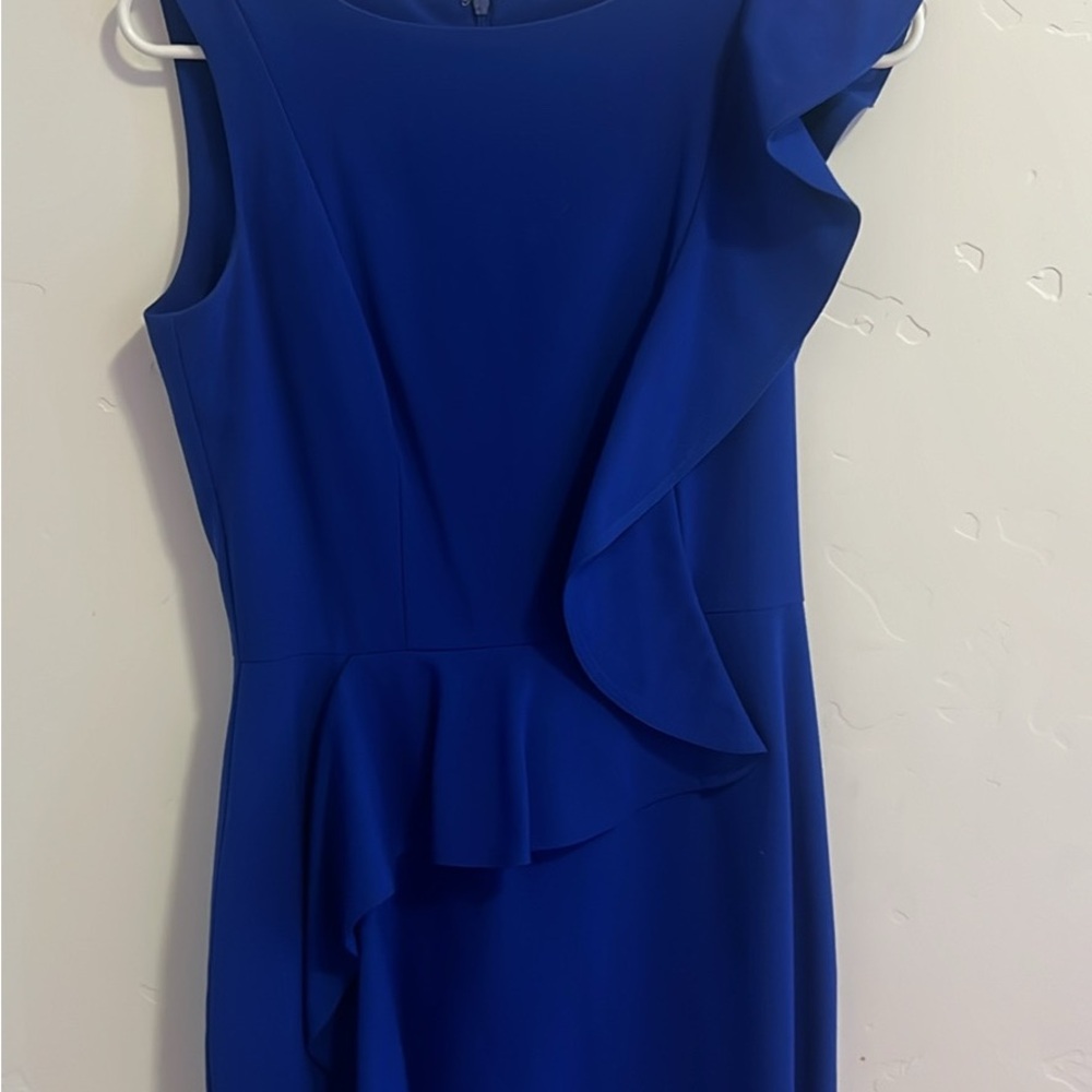 Calvin Klein Stretch Ruffle Dress for work or an event!